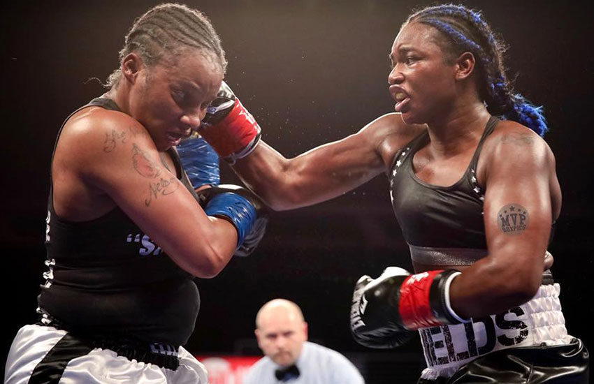 Claressa Shields Wins a One-Sided Decision over Tori Nelson
