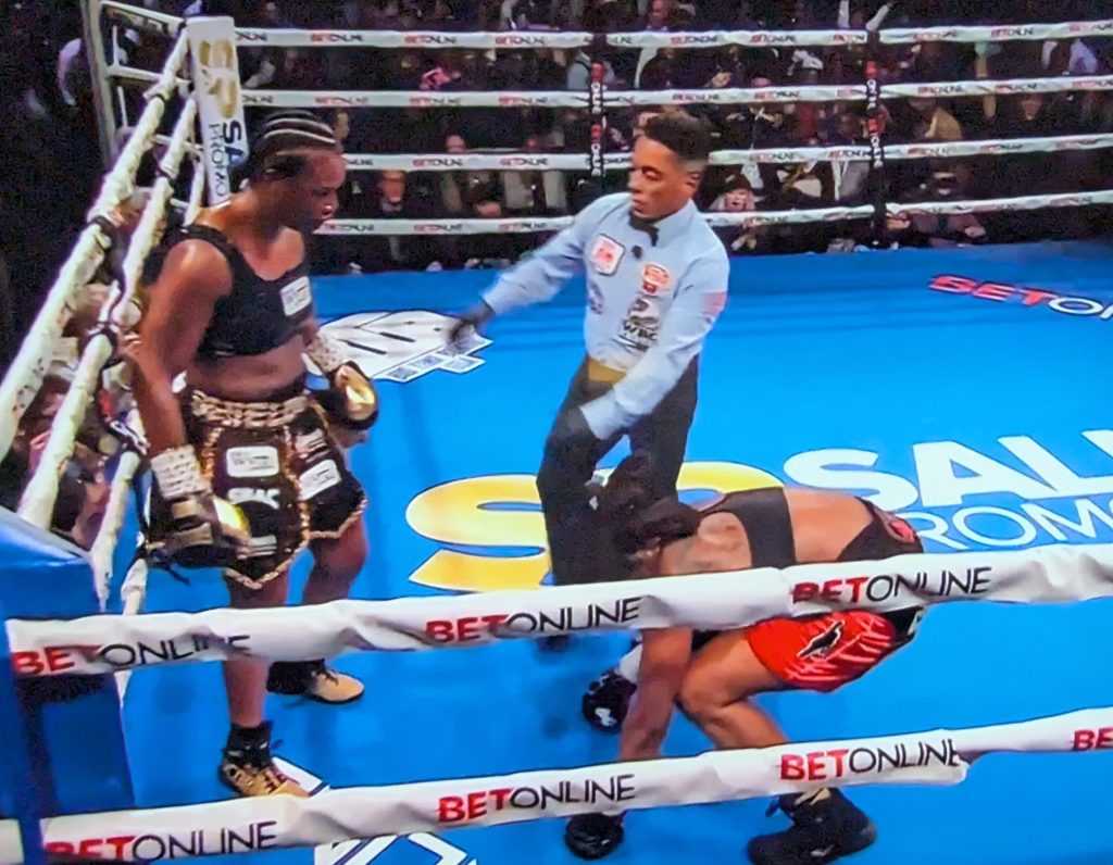 Claressa Shields Powers Way Past Danielle Perkins